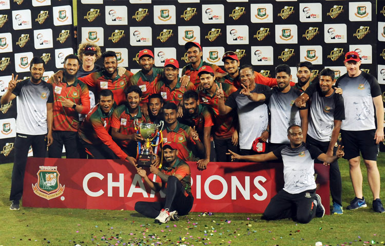 প্রেসিডেন্ট’স কাপে চ্যাম্পিয়ন হয়েছে মাহমুদউল্লাহ একাদশ