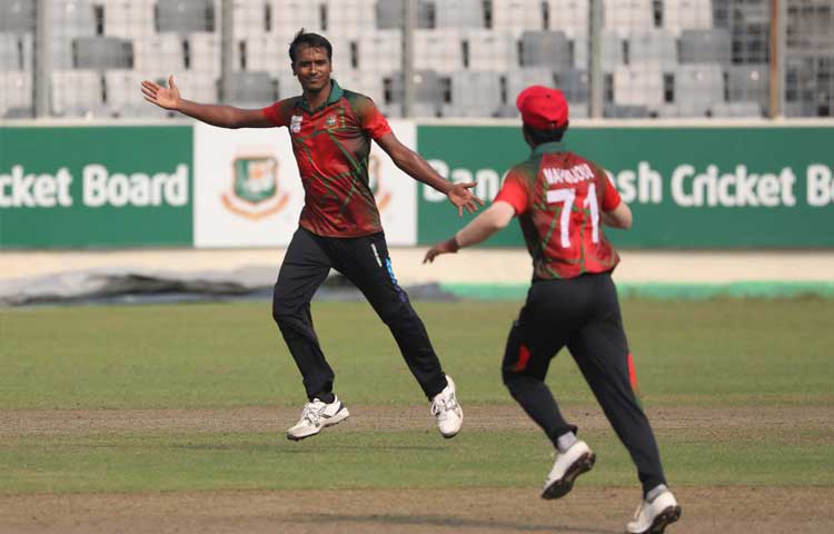 প্রেসিডেন্ট’স কাপের পঞ্চম ম্যাচে তামিম একাদশকে ৪ উইকেটে হারিয়ে দিয়েছে মাহমুদউল্লাহ একাদশ, ছবি : বিসিবি